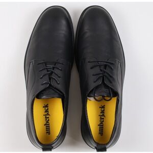 Amberjack The Original Derby Shoes Black Leather 8.5 NWT